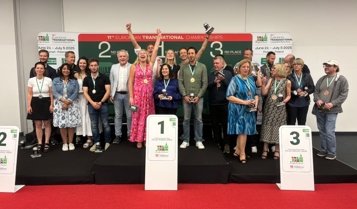 11th European Transnational Championships – Mixed Teams, Mixed Pairs, Senior Pairs, BAM Winners